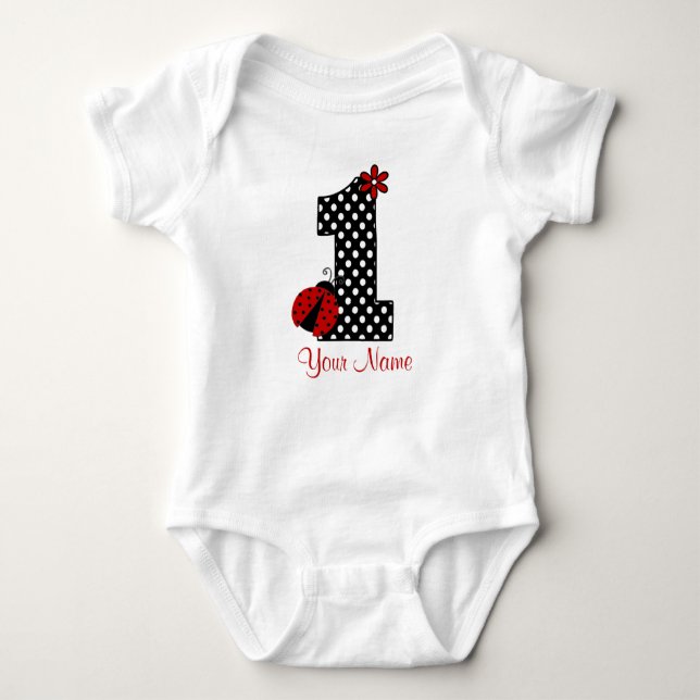 Body Ladybug 1er Birthday Shirt (Devant)