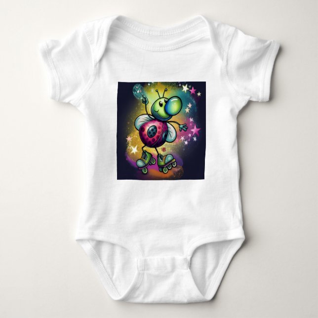 Body Ladybug Roller Disco Baby Bodysuit (Devant)