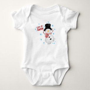 Body Laisser la neige Snowman Bodysuit pour bébé