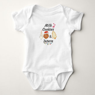 Body Lait et biscuits Stagiaire Baby Christmas T-shirt