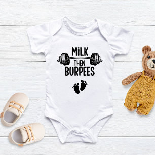 Body Lait puis Burpees, Bébé Drôle, Bébé CrossFit