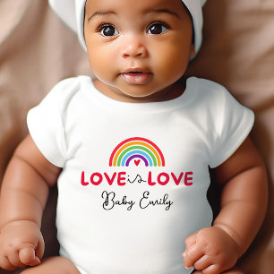 Body L'amour est l'amour Fierté personnalisée Cute Baby