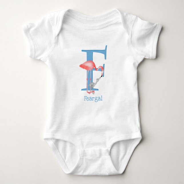 Body L'animal ABC F est pour le maillot de bain flamant (Devant)