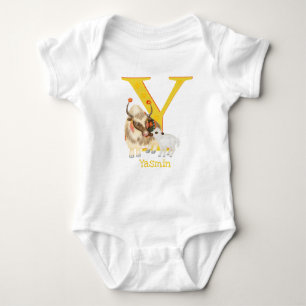 Body L'animal ABC Y est pour le bodysuit bébé yak