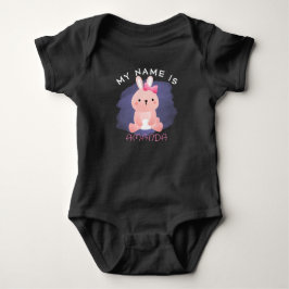 Body Lapin Aquarelle Personnalisé Cadeau Baby Shower