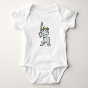 Body Lapin au baseball avec batte de baseball