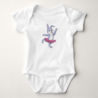 Lapin en ballerine au ballet