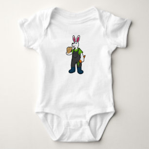 Body Lapin en fermier avec carotte et Casquette