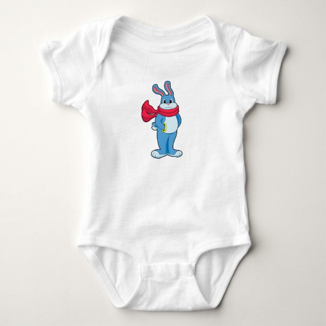 Body Lapin en hiver avec Écharpe (Devant)