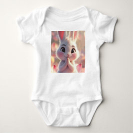 Body Lapin Serene sur Lotus - Bodysuit bébé
