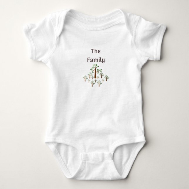 Body Le bodysuit arbre généalogique pour bébé (Devant)