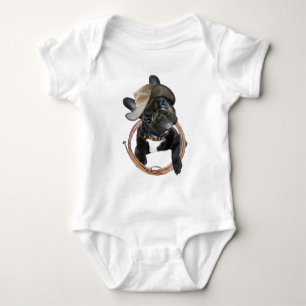 BODY LE BULLDOG FRANÇAIS PORTE UN VÊTEMENT LASSO