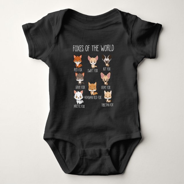 Body Le cadeau Foxes Of The World pour Fox Lover (Devant)