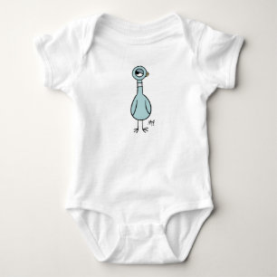 Body Le costume blanc du bébé côté oeil du pigeon