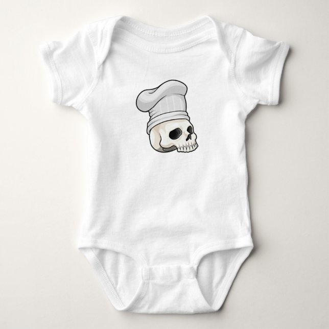 Body Le crâne cuisiné avec le casquette chef (Devant)