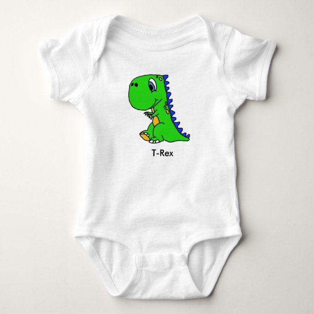 Body Le dinosaure mignon T-Rex badine la chemise (Devant)