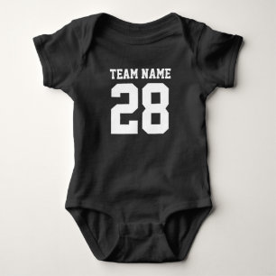 Body Le football blanc rouge de bébé folâtre la