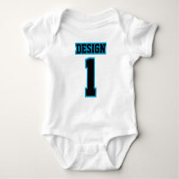 Le football BLEU NOIR BLANC latéral Babywear du