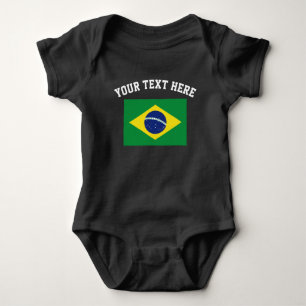 Body Le football de drapeau du Brésil folâtre la