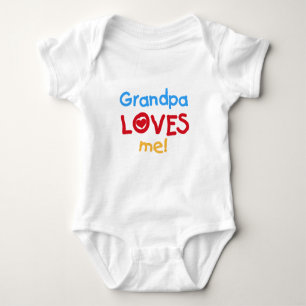 Body Le grand-papa de couleurs primaires m'aime des