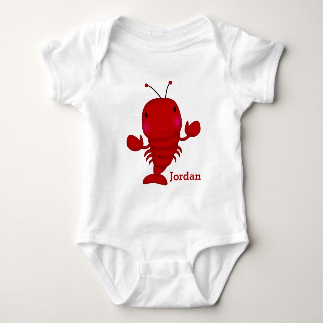 Body Le homard mignon de l'enfant (Devant)