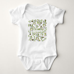 Body Le jardin de printemps fleurit et bourdons