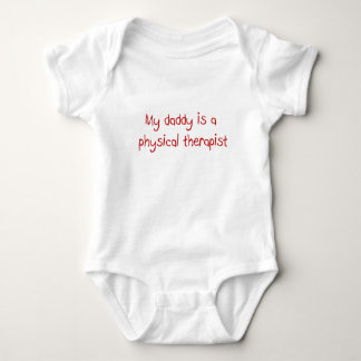 Body Le papa est un T-shirt de bébé de physiothérapeute