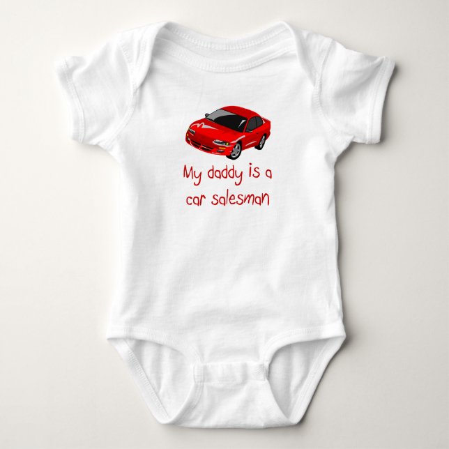 Body Le papa est un T-shirt de bébé de vendeur de (Devant)