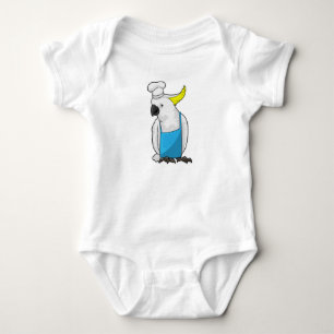 Body Le perroquet en tant que chef avec casquette Cuisi