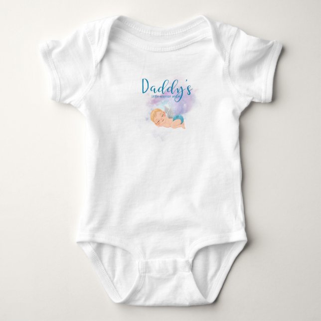 Body Le petit costume de bébé de l’ange guerrier de pap (Devant)