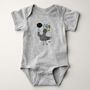 Body Le Pigeon Je suis un artiste Baby Heather Bodysuit