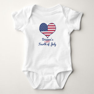Body Le premier 4 juillet du bébé Personnalisé