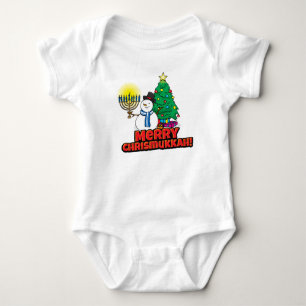 Body Le premier bonhomme de neige Chrismukkah tenant la
