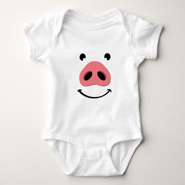 Body Le visage heureux des cochons. Neus d'un porc. (Devant)