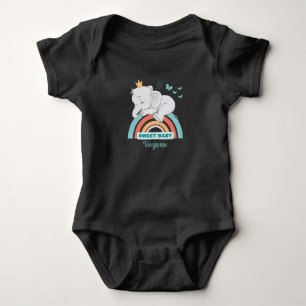Body L'Éléphant Endormi sur Rainbow Personnalisé