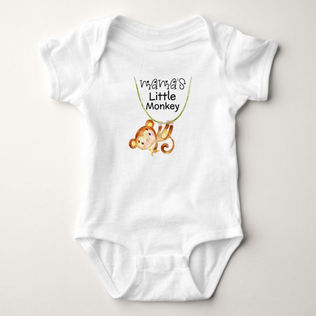 Body Les habits de bébé singe de maman, retour à la mai (Devant)