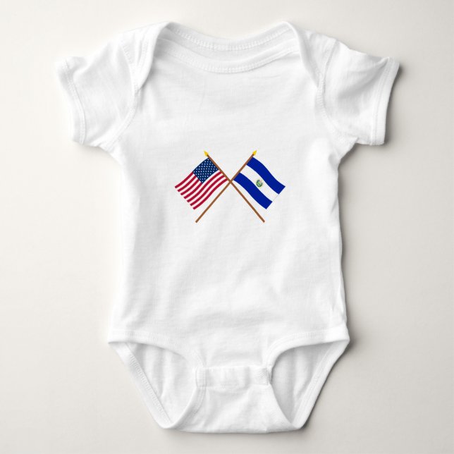 Body Les USA et drapeaux croisés par Salvador (Devant)