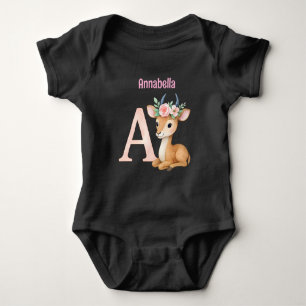 Body Lettre A Animale De Nurserie Aquarelle Mignonne Fa