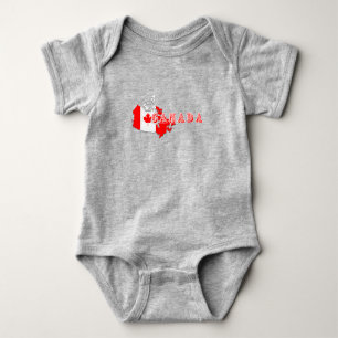 Body LETTRE D'ART CANADIEN Moderne CARTE Drapeau Souven