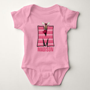 Body Lettre Enfants M Monogramme Rose Knit Moose