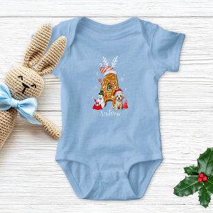 Body Lettre pain d'épices de Père Noël de Noël Monogram