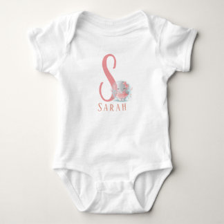 Body Lettre personnalisée et nom Bodysuit bébé