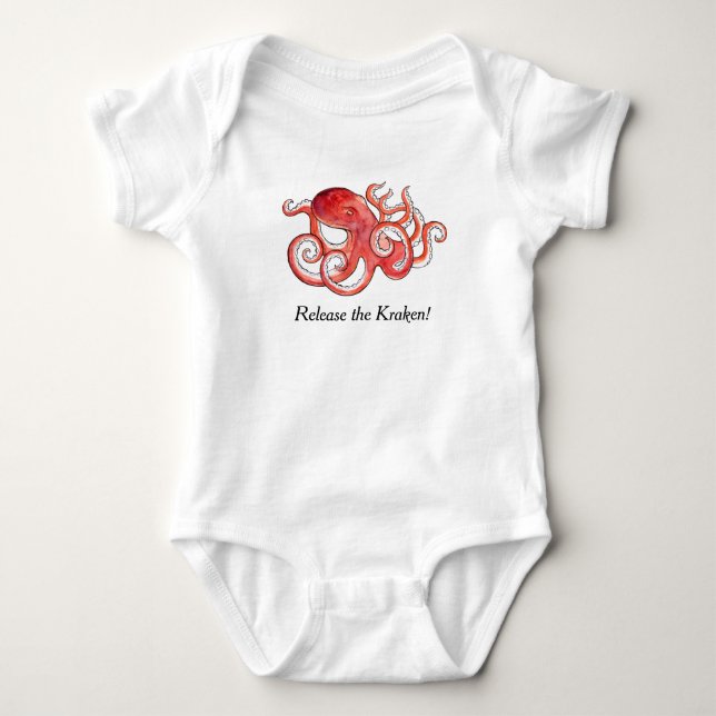 Body Libérez costume mignon de bébé de poulpe de Kraken (Devant)