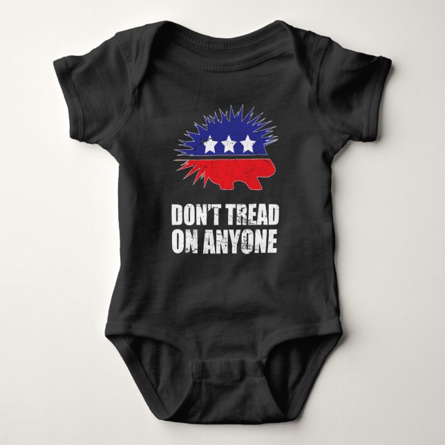 Body Libertarian Porcupine logo Don't Tread on Anyone (Devant)