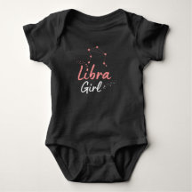 Libra Girl Black jolie astrologie Bodysuit pour bé