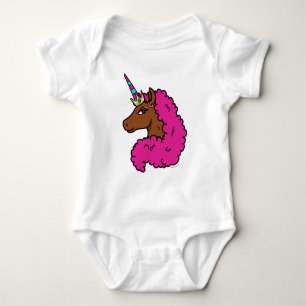 Body Licorne Afro Rose Chaud