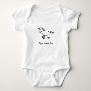 Body Licorne blanche d'arc-en-ciel