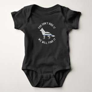 Body Ligne Bleue Mince K9 Police bergère allemande Uni