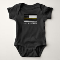 Ligne jaune mince American Flag Baby Dispatcher