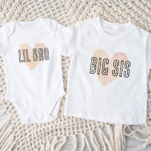 Body Lil Bro Blush Heart Ensemble de vêtements pour fra